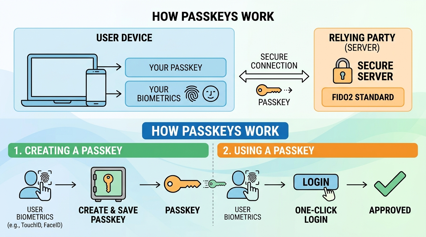 how passkeys work
